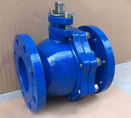 ANSI PTFE фланцевый конец чугунного шарового клапана