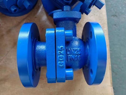 DN25/DN40 PN16 GG25 Фланцевый шаровой клапан из чугуна