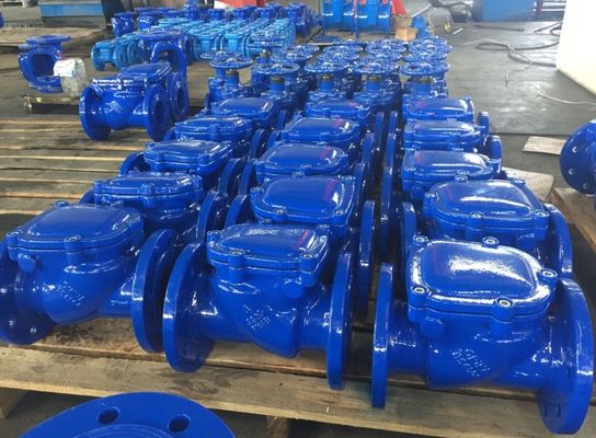 DIN3202 PN10/16 Фланцевый винтовый чековый клапан из чугуна