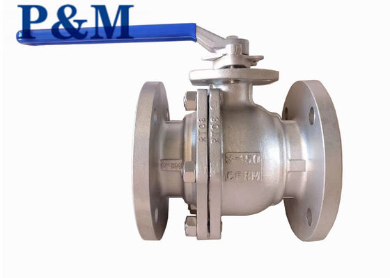 ASTM A351 CF8 ANSI SS Фланцевый шаровой клапан