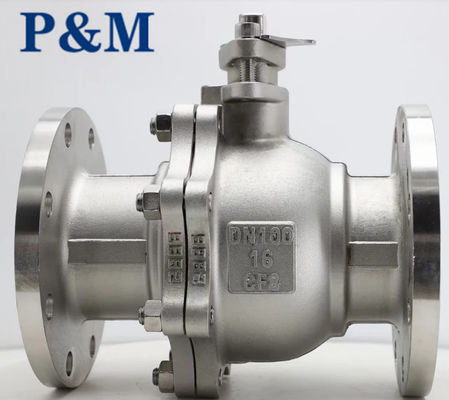 ASTM A351 CF8 ANSI SS Фланцевый шаровой клапан
