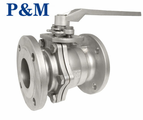 ASTM A351 CF8 ANSI SS Фланцевый шаровой клапан