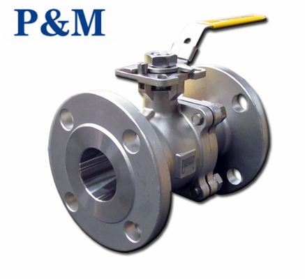 ASTM A351 CF8 ANSI SS Фланцевый шаровой клапан