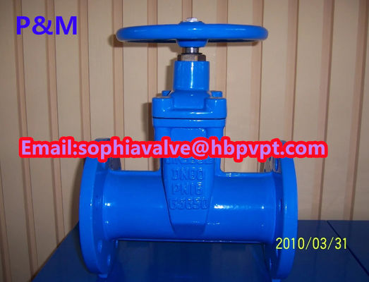 DIN3352 устойчивый герметик отливной железной клапаны