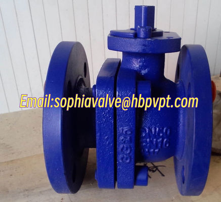 DIN3357 PN16 2-пc шаровой клапан из чугуна