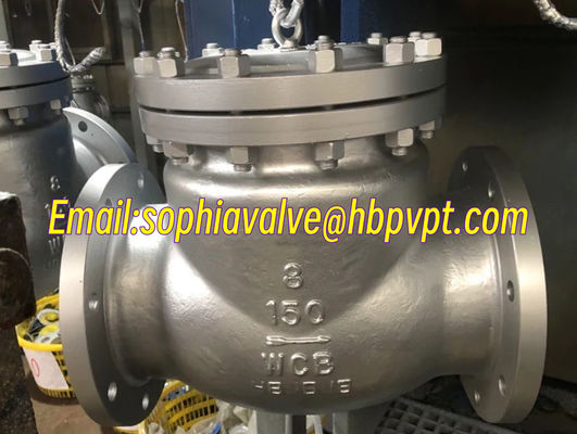Металлический уплотнитель ANSI 150LB 300LB 600LB отливный стальной винтовый чековый клапан