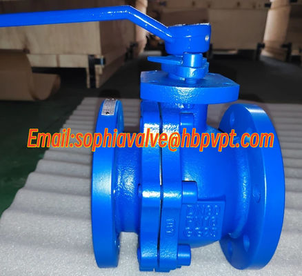 DIN3357 DN40 PN16 GG25 Фланцевый шаровой клапан из чугуна