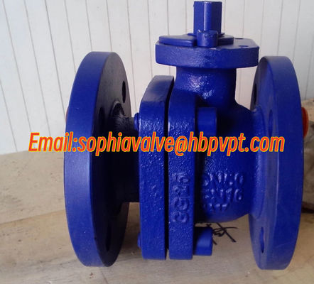 DIN3357 DN40 PN16 GG25 Фланцевый шаровой клапан из чугуна