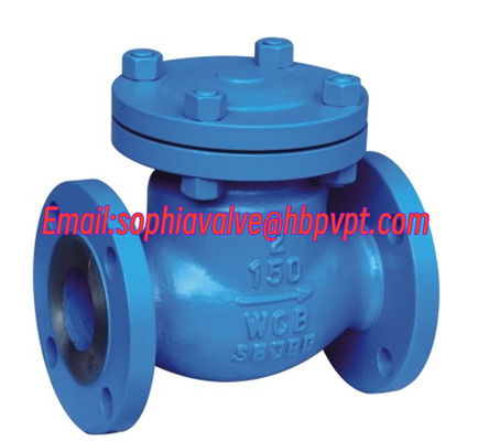ANSI 150/300/600LB Свинговый чековый клапан с фланцевой