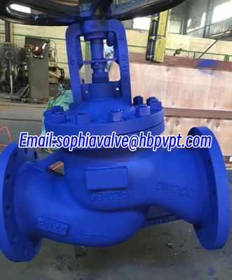 DN50 DN100 DN200 GS-C25 PN16 PN40 Вентиль с голубым цветом
