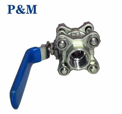 3-pc full port ANSI stainless steel ball valve