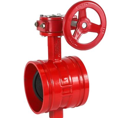 PN16 DN150 resilient seal cast iron butterfly valve