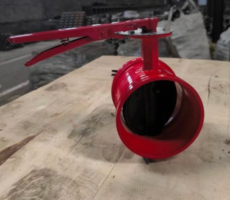 PN16 DN150 resilient seal cast iron butterfly valve