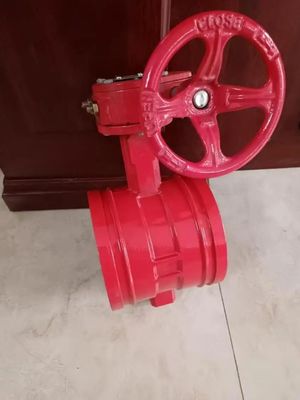 PN16 DN150 resilient seal cast iron butterfly valve