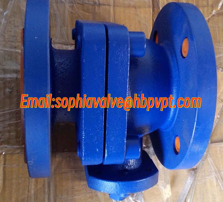 DIN3357 DN40 PN16 GG25 cast iron flanged ball valve