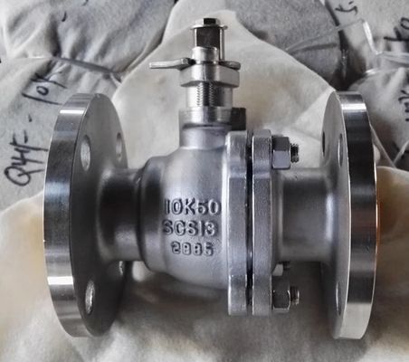 Q41F Круговой клапан из нержавеющей стали CF8 2-PC JIS10K